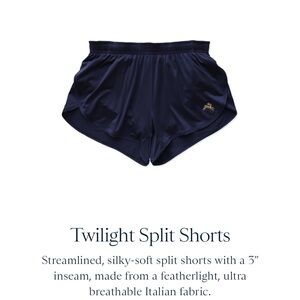 Tracksmith Twilight Navy Split Shorts